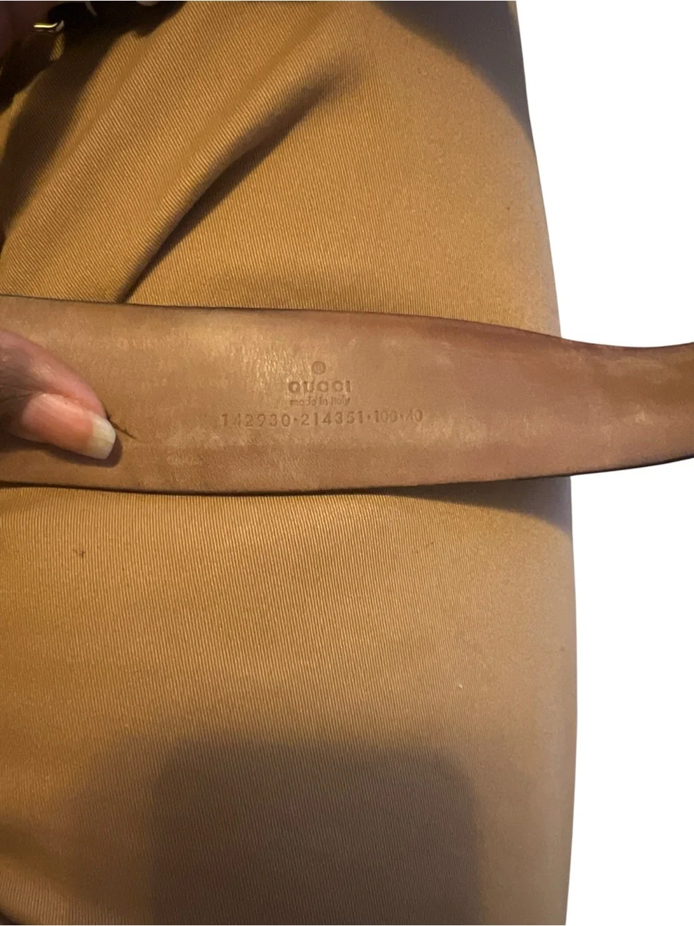 Project Gucci White Leather GG Interlocking Gold Buckle Belt